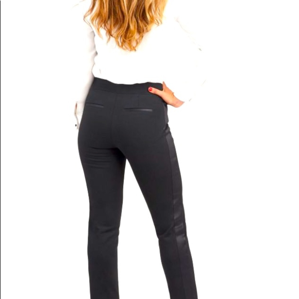 Brand New Black Spanx Ankle Tuxedo Slim Straight